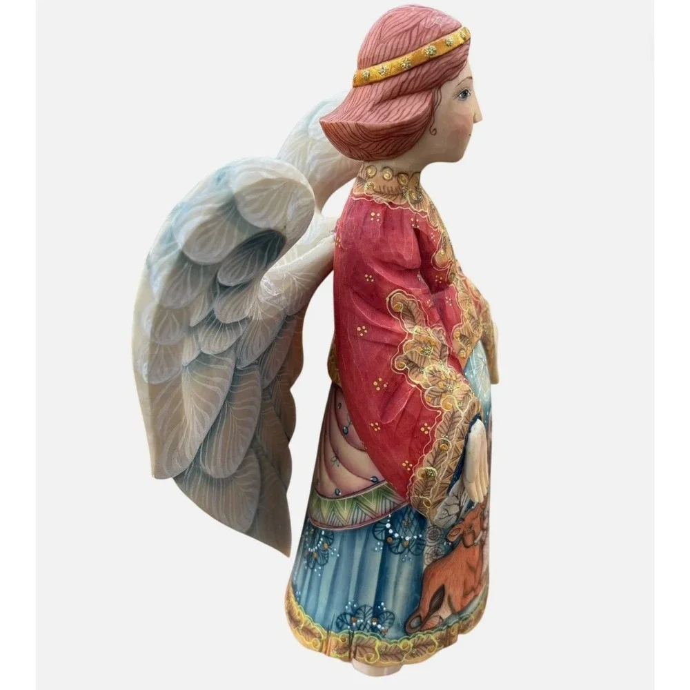 G. DeBrekht Limited Edition Hand Painted Nativity Angel Christmas Folk Art